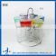 6pcs/set round dressing glass shaker bottle set with metal stand