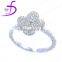 Wholesale 925 sterling fashion girl flower ring