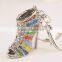 2016 New High Heel Keychains Rhinestone Shoe Keyring charm Women Handbag key holder,girl bag Pendant Jewelry