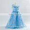 high quality movie costume blue dress fairy dress cinderella flower girl dresses