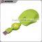 Hot selling colored retractable 3d cute laptop mini mouse