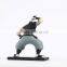 customized plastic ninja figures with base/custom japanese anime cartoon plastic figures/OEM high quality plastic figure factory
