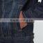 quilted lining denim jacket ripped jeans jacket (LOTJ296)