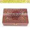 Essential oil packaging natural wooden square box with lid