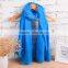 New Fashion Winter Pure Women Scarf Long Cotton Candy Colors Shawl Warm Soft Women Muffler