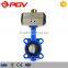 single acting ductile iron pneumatic butterfly valve on/off