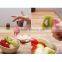 Good Quality Colorful Flower Petals Beautiful Fruit Fork Set Plastic Fork