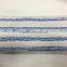 blue stripe microfiber mop with pocket backing