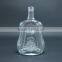 crystal material crystal glass bottle 500 ml with glass stopper