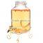 Glass Mason Jar Beverage Drink Dispenser With metal stand and tap