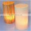 nature wood style glass candlestick garden lantern candle holder