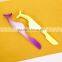 Gradient ramp rubber plastic material multifunctional eyelash tweezer for beauty salon