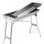 portable folding stainless steel charcoal barbecue grill for sale