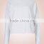 Women Sweatshirt without Hood Active Soft Cotton Plain Dyed Long Sleeve Crew Neck Sweatshirt Oversized