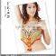 Wholesale low price women sexy belly dance butterfly pattern sequin bra top