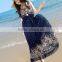 new design chiffon flower print pleated mini skirt