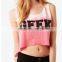 women's Fashion croptop t-shirt , 3d t-shirt printing