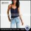 MGOO New Pattern Scoop Neck Tight Sling Crop Top Drop Armhole Sexy Zipper Front Tank Top Women