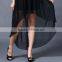 stripes cutout back tube top irregular black skirt summer party sexy dress