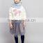 2016 autumn winter new design 100%cotton long sleeve mini girl sweater pullover coat for girl printed longsleeve coat for autumn