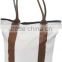 Leather Canvas Tote Bags