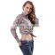 hot sale high quality fancy floral soft casual shirt for women