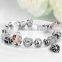 Women Charm Plated Chain Cuff Bangle Bracelet Jewelry 2017