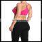 Seamless Cross Strap Back SPORTS BRA TANK TOP Stretch Bandeau Cami pink color