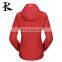 Woman jacket softshell hiking red jacket