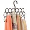 closet hook scarf organizer tie holder slots shawl belt Hanger foldable rings rope hangers