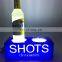 Custom Design LED Illuminated Acrylic Wine Bottle Glorifier Light Display Stand Base