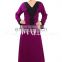 Abaya Dubai Kaftan Long Sleeve Muslim Evening Embroidery Beaded Maxi Dress