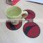 2016 heatproof pvc coaster for coffee mat with changing color