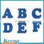 Custom sew on embroidery letter patches wholesale in 2016