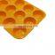 Silicone cake 12-hole round muffin plate DIY egg tart six-hole cake flat bottom baking plate mould