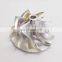 GT37 20G forward 52.56/68.01mm  6+6 blades high performance turbo milling/aluminum 2618/billet compressor wheel for racing