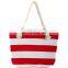 Stripe canvas tote bag waterproof  printed cotton  shopping custom  tote bag gift handbag  beach tote bag