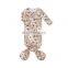 New arrival Golden style floral pattern Big bowknot sleeping bags sleeping sack baby sleeping gown