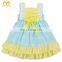 Baby Pink Flower Ruffle New Model Girl Dress Beautiful Girls Image