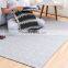 Living room decoration big size plain floormat kid's carpet cotton weave carpet for children's bed room