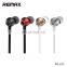 Remax 610D Wired earphone Flat Cable Stereo Sound with Mic&volume control