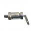 Stainless steel mini safety pressure relief valve for solvent tank in extraction