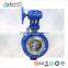 China supplier high performance 10 inch flanges worm gear metal seated triple eccentric butterfly valve