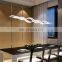 Modern minimalist creative S-shaped wave Muti-heads pendant light for decorate