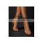 Fancy and attracting color design women python print high heels sandals with beautiful lace up closure shoes