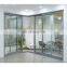 Waterproof glass sliding bathroom slim aluminum corner door prices