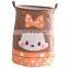 lovely little bear multipurpose collapsible nursery storage basket fabric for children