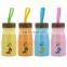 Lovely School Stainless Steel Leakproof Tumbler Cup Bottles Insulated Vacuum Smart Water Bottle for Kids With Rubber Lift Rope