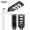 HUAYI Ip65 Waterproof Outdoor Integrated Solar Light Street Lamp Outdoor 30w 60w 90w 120w Solar LED Street Light