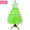 High quality and luxury green sequin dress for kids party